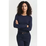 TRIČKO GANT LIGHT COTTON LS T-SHIRT EVENING BLUE