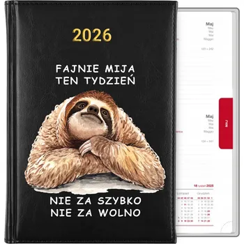 Kalendář Knižkový kalendář 2026 A5 černý