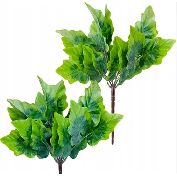 umělá květina KYTICE LISTY ALOKÁZIE UMĚLÉ LISTY BŘEČŤAN LISTY BŘEČŤANU DO VÁZY 38