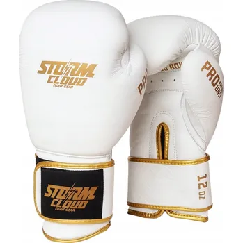 Boxerské rukavice Boxerské rukavice Boxing Pro Bílé/Zlaté 16 oz
