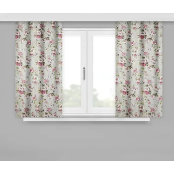 Závěs Krátký květinový závěs s řasící páskou Délka: 170 cm