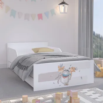 Dětská postel Rozkošná dětská postel 160 x 80 cm se zvířátky