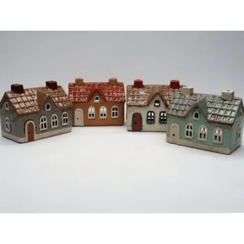 Lucerna Svícen domeček 4 okna č. 116, Barva Šedá č. 1