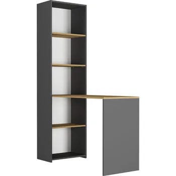 Psací stůl Obdélníkový psací stůl Framire 120 x 50 x 180 cm antracit, dub artisan