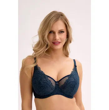 Podprsenka JESSIA 1229 TYRKYSOVÁ MĚKKÁ BALKONETOVÁ PODPRSENKA Modrá 70I