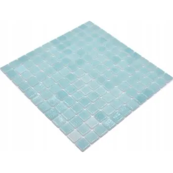 Obklad Skleněná mozaika, BAZÉNOVÁ MÁTOVÁ 25x25