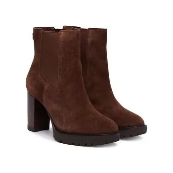 Dámské kozačky Polokozačky LAUREN RALPH LAUREN Layne 802942566002 Hnědá 38