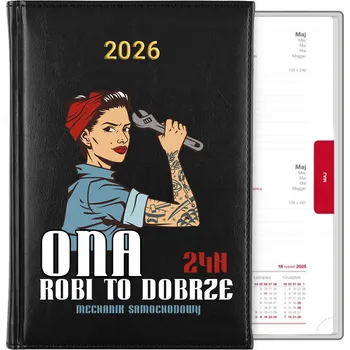 Kalendář Knižkový kalendář 2026 A5 černý