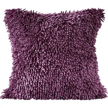 Povlak na polštářek Třásňový povlak na polštář fialové barvy 40x40 cm