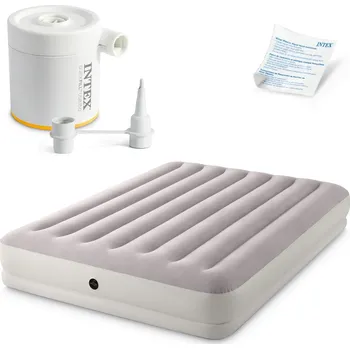 Nafukovací matrace Nafukovací matrace 203x152x30 cm s elektrickou pumpou INTEX 64179