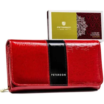 Peněženka Dámská peněženka Peterson PTN 421077-SH červená, černá