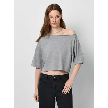 Dámské tričko Zkrácené tričko - XS - House - tmavošedý - 723GP-90M