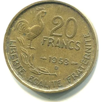 FRANCIE. 20 francs 1953/B.