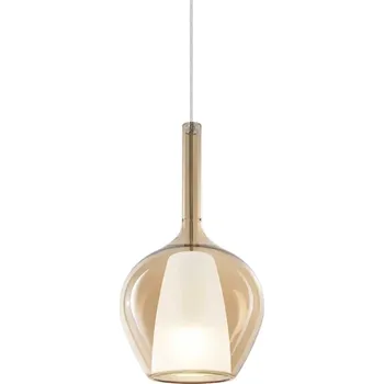 Ideal Lux Kalique E27 závěsné svítidlo Ø180mm / SP1 / Jantarová