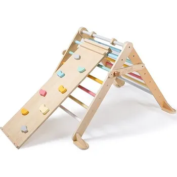 Hra na zahradu eliNeli Rostoucí montessori Piklerové trojúhelník 68 cm s prknem 2 v 1 - set fresh