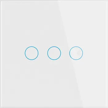 vypínač SKLENĚNÝ DOTYKOVÝ VYPÍNAČ SVĚTLA LED BÍLÝ TROJITÝ 3G FI60