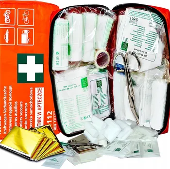 Lékárnička Automobilová PK-MOT DIN 13164 voděodolná s obsahem