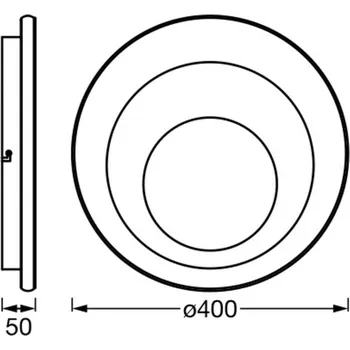 OSRAM LED stropní svítidlo ORBIS SPIRAL ROUND Ø 40 cm bílé nahoru/dolů bílá LED 27 W celkem - Doprava zdarma