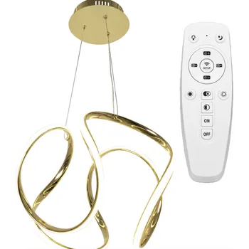 Elegantní moderní LED stropní svítidlo s dálkovým ovládáním zlatá