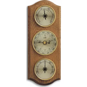 Meteostanice Dřevěná METEOROLOGICKÁ STANICE s barometrem TFA GERMANY
