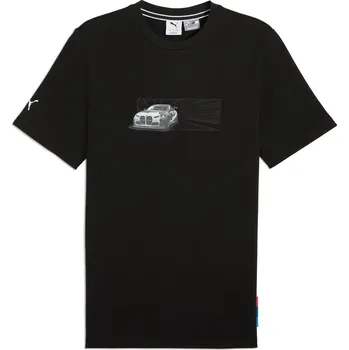 Pánské tričko Pánské Tričko s krátkým rukávem PUMA BMW MMS CAR GRAPHIC TEE 63062401 – Černá L