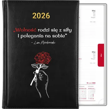 Kalendář Knižkový kalendář 2026 A5 černý
