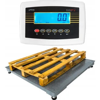 Průmyslová váha PALETOVÁ VÁHA PLOŠINOVÁ 1,2x1,2m 600KG / 100G VELMI PŘESNÁ SKLADOVÁ