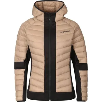 Dámská hybridní bunda PROGRESS MUSALA L Hnědá, Černá