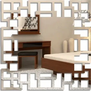 Zrcadlo Nalepovací čtvercové zrcadla labyrint