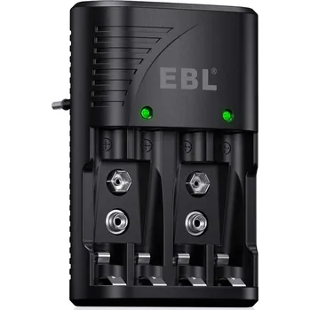 EBL univerzální nabíječka baterií AA AAA 9V NIMH NICD akumulátory