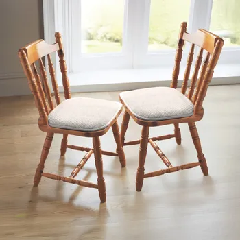 Polštář 3Pagen 2 polštáře na židli, bílá bílá 40 x 40 x 4 cm.