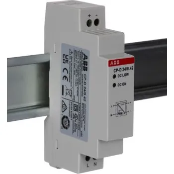 spínaný zdroj ABB Spínaný Napájecí zdroj na lištu DIN, výstup: 24V dc, 420mA, vstupní: 100 → 240V ac,10W