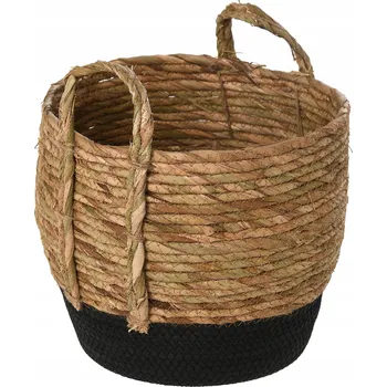 Obraz OTE Koš Clover M, Mořská Tráva, Přírodní/Černá, Moderní styl