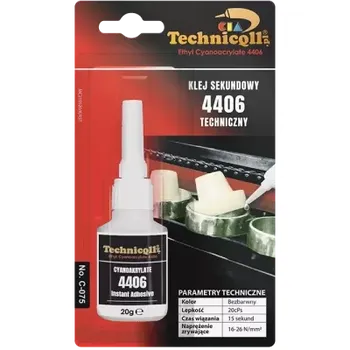 Průmyslové lepidlo TECHNICQLL CYANOACRYLATE INSTANT ADHESIVE - Sekundové technické lepidlo 20g