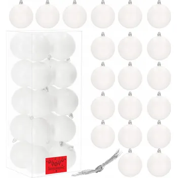 Vánoční dekorace Hladká Vánoční Koule , Sady vánoční koule 8 cm 20 ks
