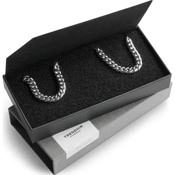 Náhrdelník Náramek velikosti XL a 50 cm náhrdelník | Dárková krabička s 6mm řetízkovou sadou z ocele - Trendhim