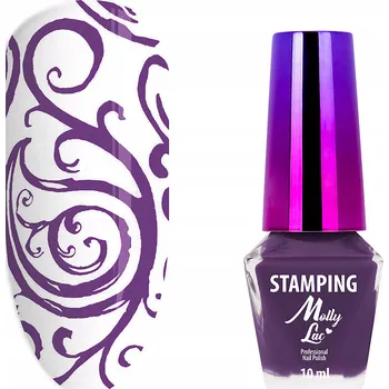Přípravek na nehty Lak na razítka MOLLYLAC 10g Stamping Fialový pro zdobení nehtů