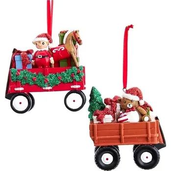 Vánoce KURT ADLER Vánoční ozdoba - Vozík s dárky