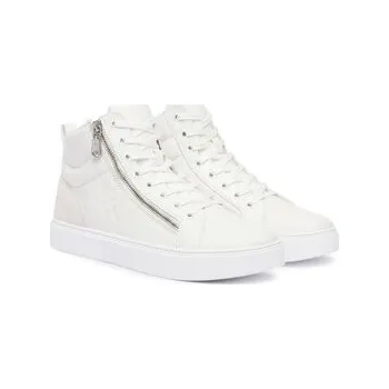 Pánská móda Sneakersy Calvin Klein Classic Cup Mid Laceup Zip Lth YM0YM01428 Bílá 44