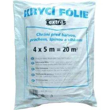 Izolační páska Fólie zakrývací, 4x5 m, 30 mikronů