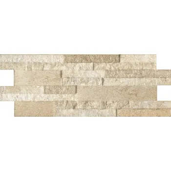 Obklad Brickup Ocean Travertino Honey - obkládačka 16x40 béžová BKP314