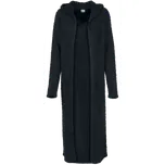 Kardigan z Urban Classics - Ladies Hooded Feather Cardigan - Ženy - černá