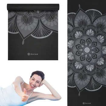 Obraz Podložka na cvičení Gaiam 173 cm x 61 cm černá