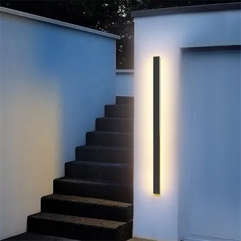Nástěnné svítidlo LED Nástěnné Svítidlo Fasádní IP65 vnitřní/venkovní Černé 100CM