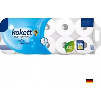 Toaletní papír Suchý toaletní papír bez vůně Kokett 10 ks
