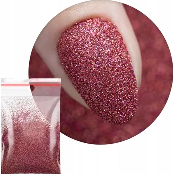 Prášek Ozdoby Na Nechty 20g Kosmetický Červený Bordó Č. 120