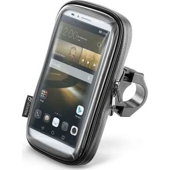 Voděodolné pouzdro Interphone SMART pro telefony do velikosti 6,5", úchyt na řídítka, černé,rozbaleno