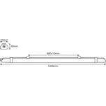 OSRAM LED žárovka do vlhkých prostor SUBMARINE SLIM VALUE, 125 cm, IP65 bílá LED 18 W celkem