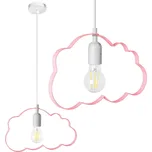 Moderní dětské stropní svítidlo - cloud Růžová