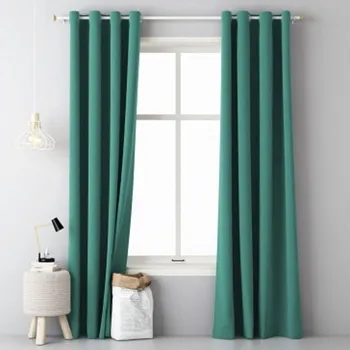 Závěs Zelený závěs na kruhy v rozměru 140 x 250 cm